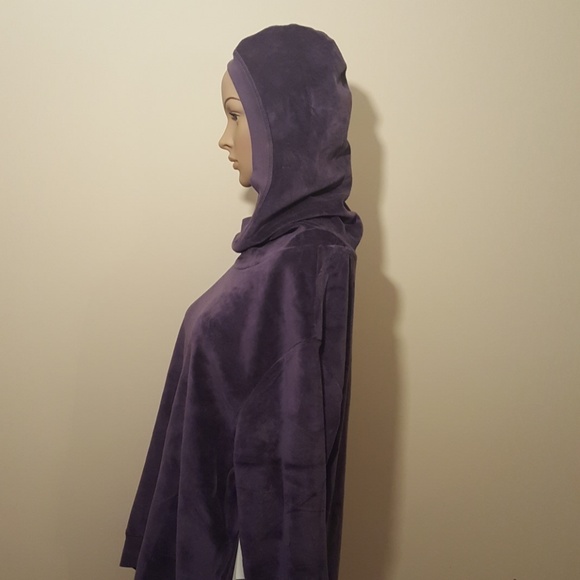 Beautiful, Velour Top with Attached Hood - Picture 2 of 2
